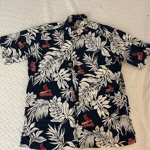 Reyn Spooner MLB Cooperstown Aloha shirt, Cardinals baseball men’s large